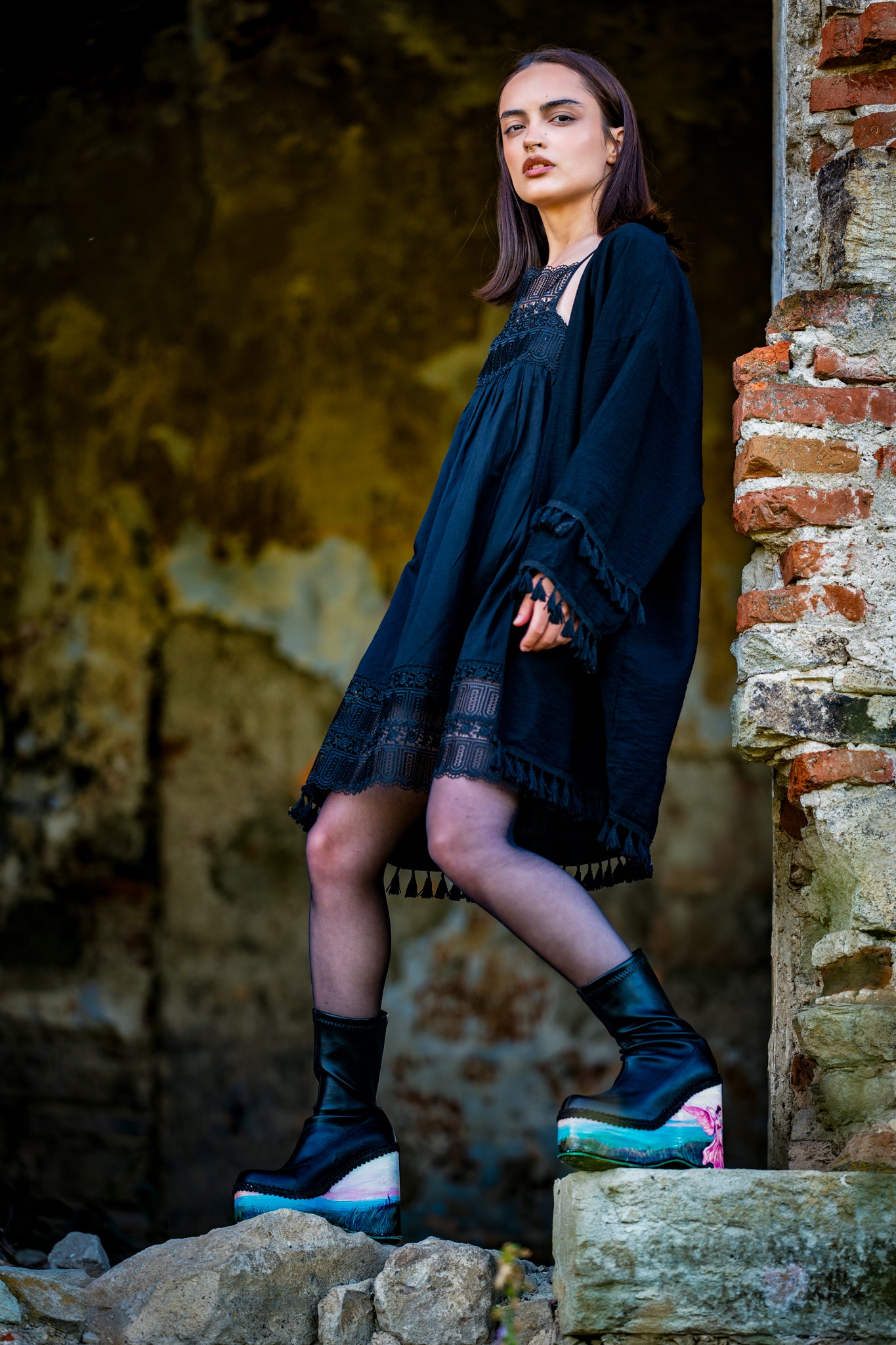 Dulce Divin – cizme pictate