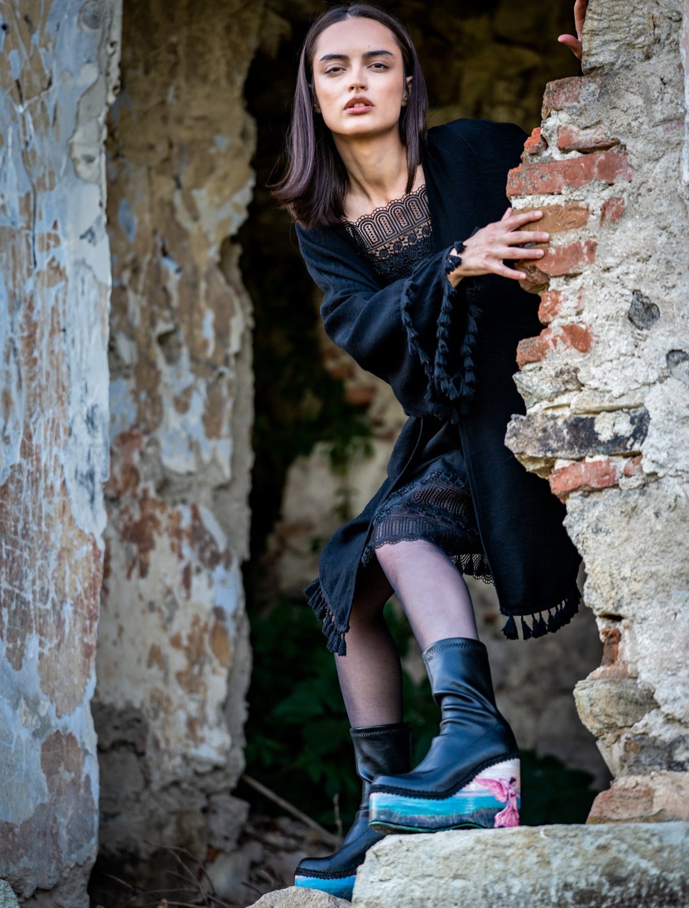 Dulce Divin – cizme pictate